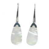 Extra Long Oval Shaped Shell Dangle Earrings - Multiple Colors Available - Pieces of Bali