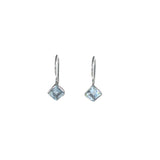 Small Diamond Stone Drop Earrings - Pieces of Bali