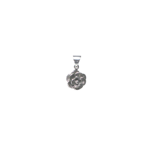 Sterling Silver Rose Pendant - Pieces of Bali